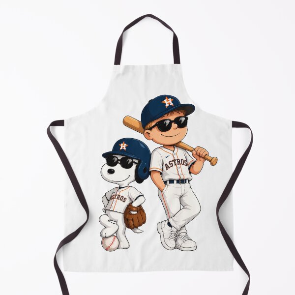 Item preview, Astros Baseball Cartoon Boy Dog Bat designed and sold by BloomPalette.