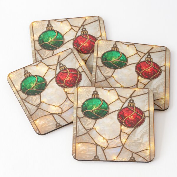 Item preview, Christmas Spheres in Stained Glass and Festive Lights designed and sold by BriSher.