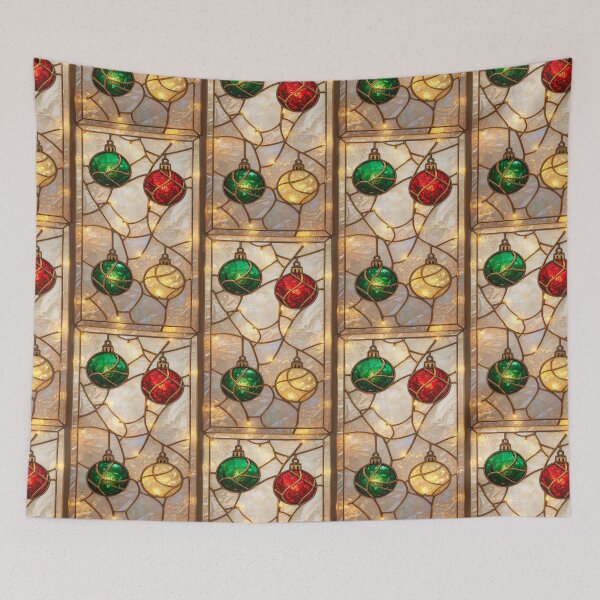 Item preview, Christmas Spheres in Stained Glass and Festive Lights designed and sold by BriSher.