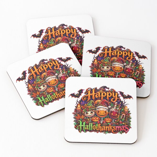 Item preview, Happy Hallothanksmas ice cream Halloween Thanksgiving designed and sold by QuiteOrbit.