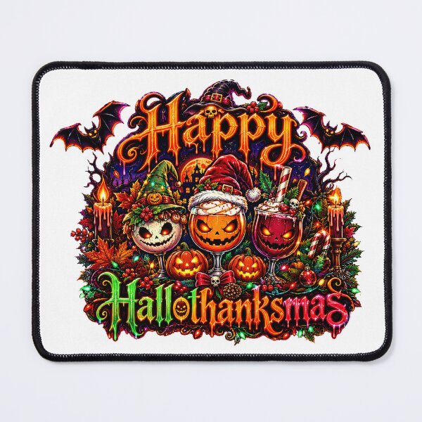 Item preview, Happy Hallothanksmas ice cream Halloween Thanksgiving designed and sold by QuiteOrbit.