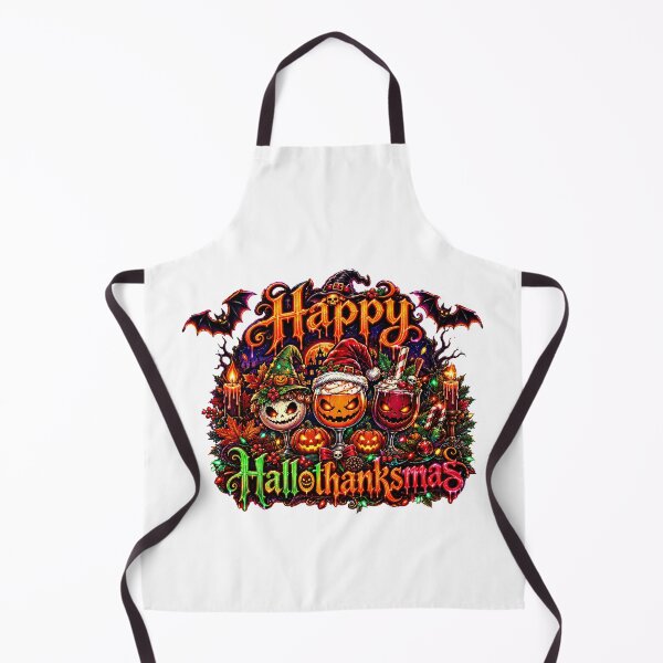 Item preview, Happy Hallothanksmas ice cream Halloween Thanksgiving designed and sold by QuiteOrbit.