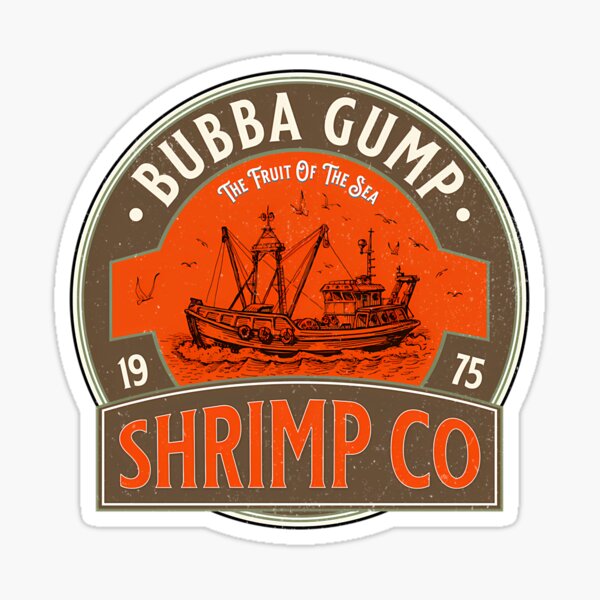 Item preview, Bubba Gump Shrimp Co Vintage Logo designed and sold by Karakullukcu.