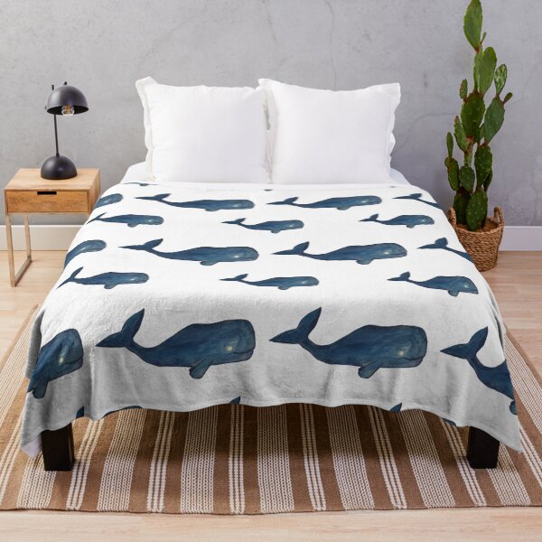Item preview, Blue Colored Whale designed and sold by AmongTheWillows.