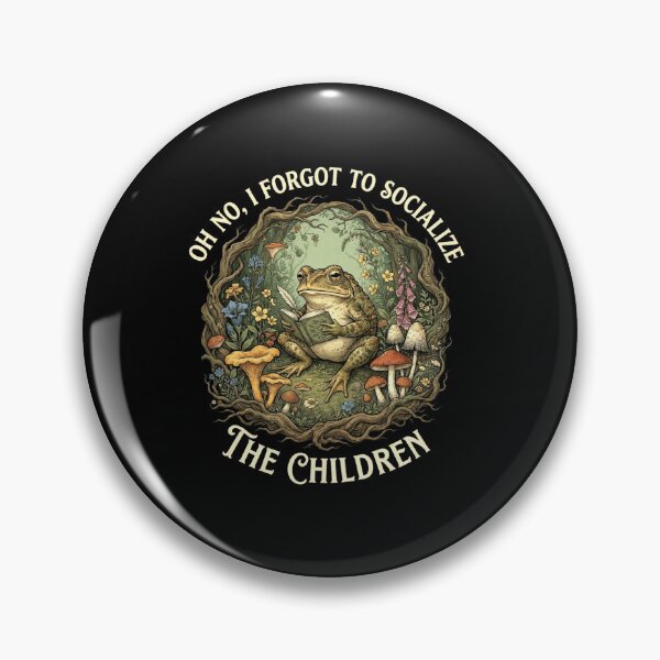 Item preview, Oh No I Forgot to Socialize the Children Homeschool Frog Quote designed and sold by MiALopezArt.