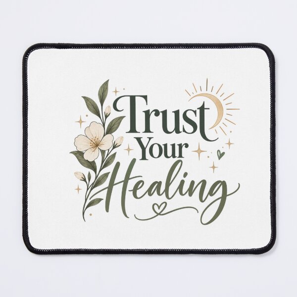Item preview, Trust Your Healing – Inspirational Self Love & Mental Wellness Floral Quote Design designed and sold by Sanika arts .