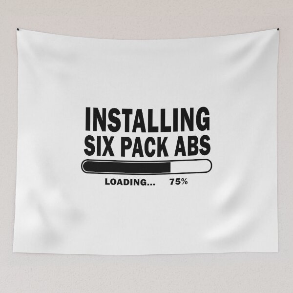 Item preview, Installing Six Pack Abs - T-shirt designed and sold by GeeklyShirts.