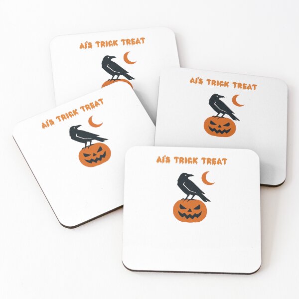 Item preview, AI's Trick Treat Halloween Robotic Fun Design designed and sold by Dreamsartistry.