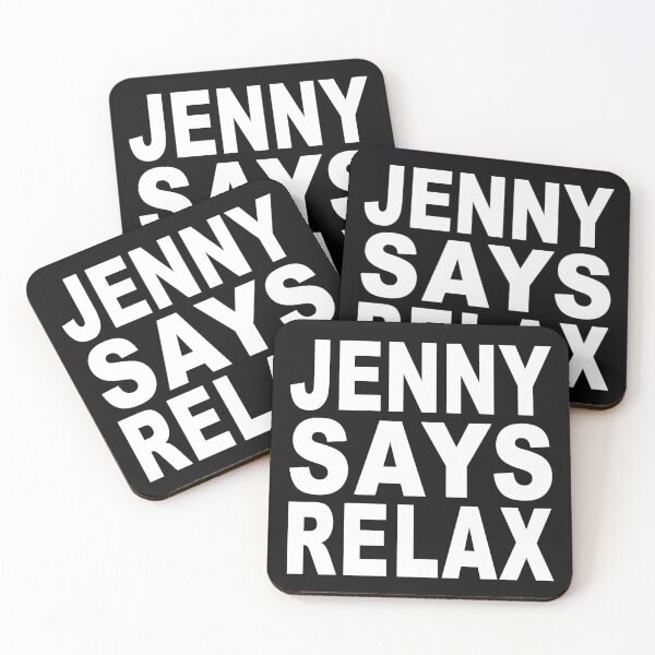 Item preview, Jenny Says Relax White designed and sold by Normbot2000.