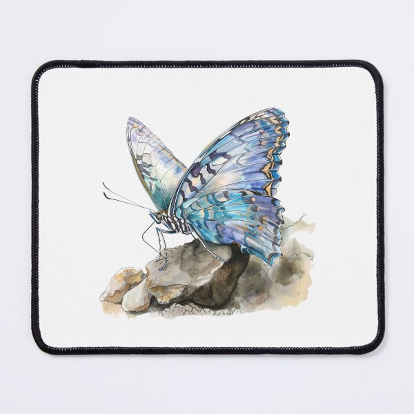 Item preview, Blue Butterfly | Elegant Nature Aesthetic Art designed and sold by Mandayartstudio.