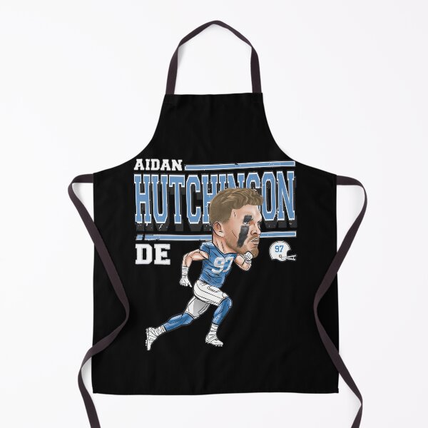 Item preview, Aidan Hutchinson Defensive End Football Player Cartoon designed and sold by HaletteGagnon.