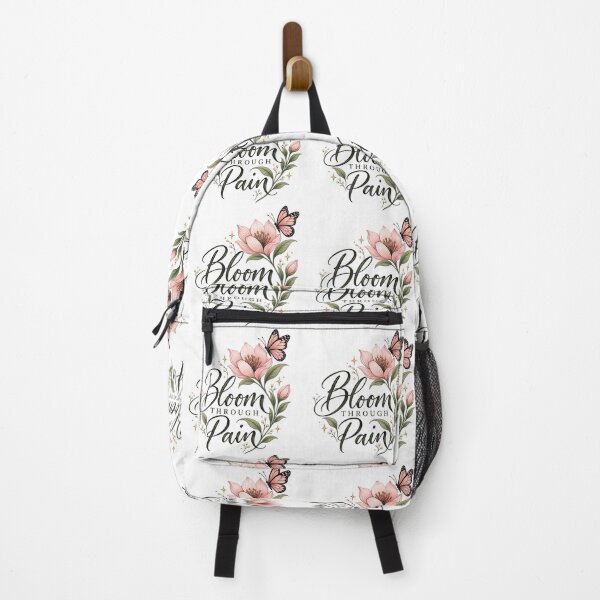 Item preview, Bloom Through Pain – Healing Flower Butterfly Inspirational Quote designed and sold by Sanika arts .