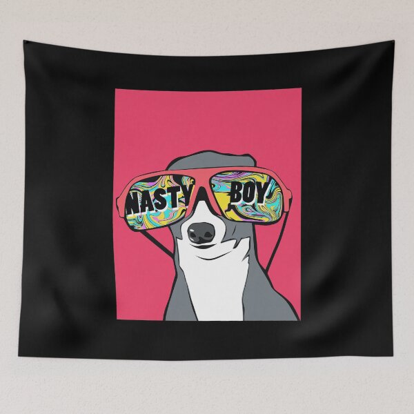 Item preview, Nasty Boy Italian Greyhound Pop Art designed and sold by MIKAYLAUENIO.