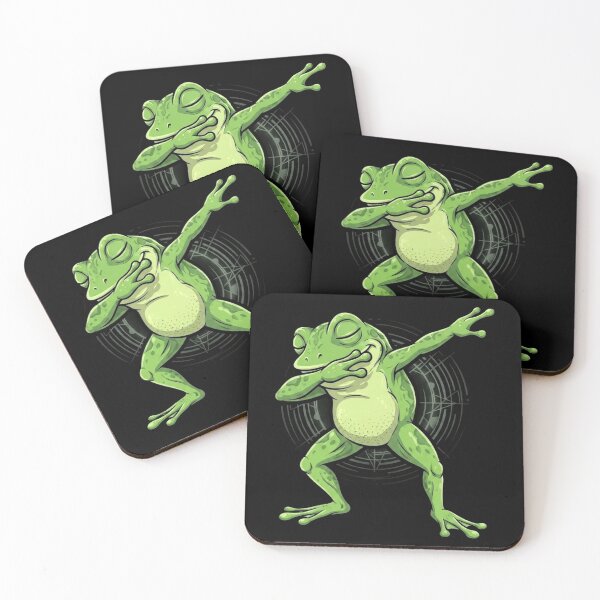 Item preview, Funny Dabbing Frog Dance Pose for Amphibian Lovers designed and sold by MiALopezArt.