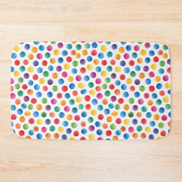 Item preview, Colorful Watercolor Polka Dot Seamless Pattern designed and sold by zenjiinspired.