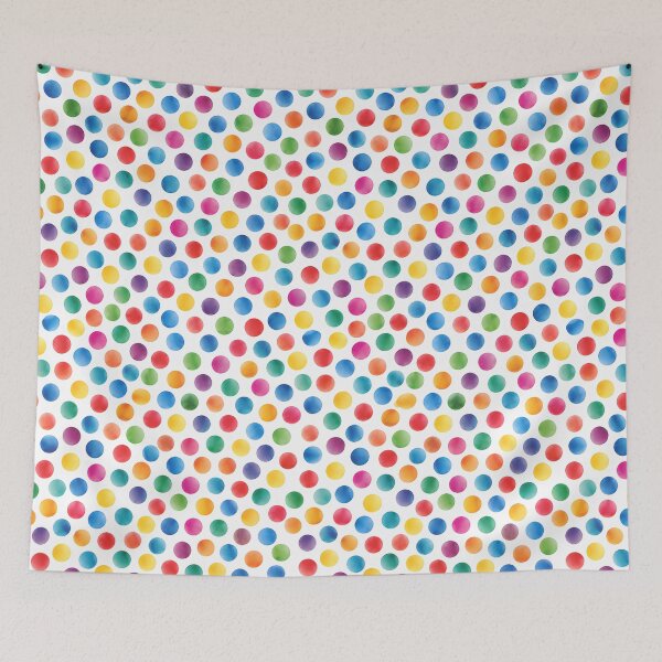 Item preview, Colorful Watercolor Polka Dot Seamless Pattern designed and sold by zenjiinspired.