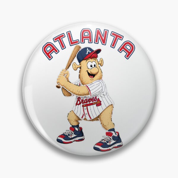 Item preview, Atlanta Baseball Mascot Batting designed and sold by BloomPalette.