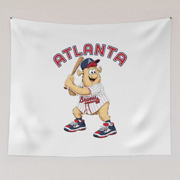 Item preview, Atlanta Baseball Mascot Batting designed and sold by BloomPalette.