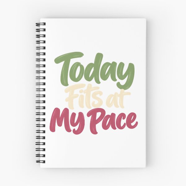 Item preview, Today Fits at My Pace Friendly Brush Lettering designed and sold by Bikivuno.
