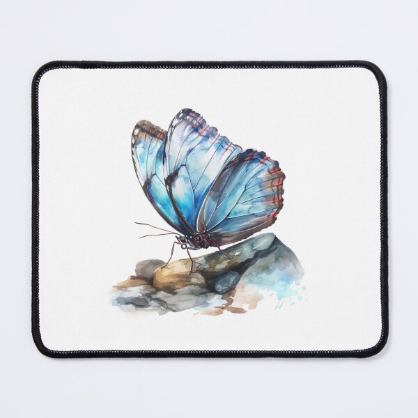 Item preview, Blue Butterfly | Elegant Nature Aesthetic Art designed and sold by Mandayartstudio.