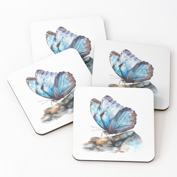 Item preview, Blue Butterfly | Elegant Nature Aesthetic Art designed and sold by Mandayartstudio.