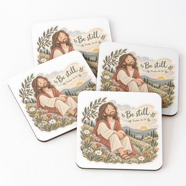 Item preview, Be Still Psalm 46:10 Watercolor Jesus designed and sold by Vivalavidashop.