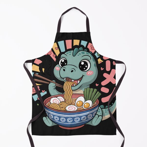 Item preview, Cartoon Dinosaur Cartoon Dinosaur Eating Ramen designed and sold by FashionClouds.
