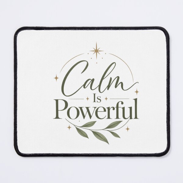 Item preview, Calm Is Powerful – Minimalist Self Care & Inner Peace Quote designed and sold by Sanika arts .