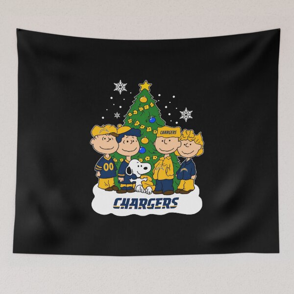 Item preview, Charlie Brown Snoopy Chargers Holiday Christmas Tree designed and sold by BloomPalette.