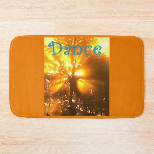 Item preview, Watercolor, of a backlit tree  in glowing orange, showing a man in the branches and the word dance in teal. designed and sold by aswoa.