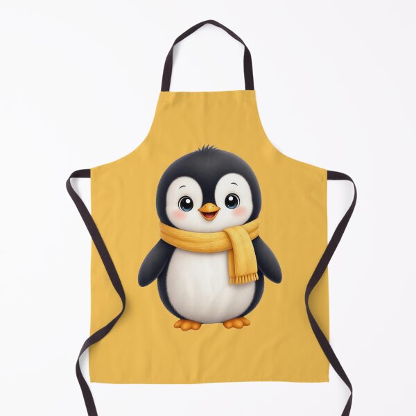 Item preview, Cute Animal- Penguin with Yellow Scarf designed and sold by All About DigiCraft by Fedelina.