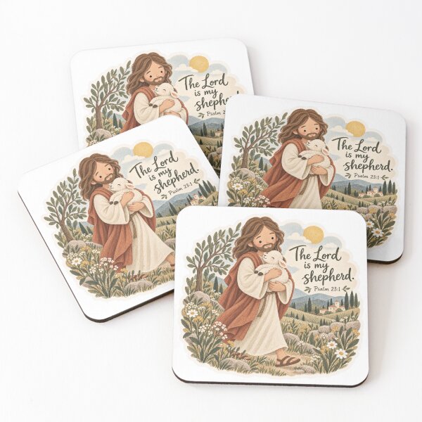 Item preview, The Lord Is My Shepherd Watercolor Jesus designed and sold by Vivalavidashop.