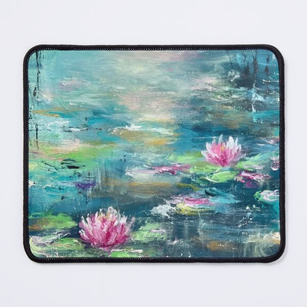 Item preview, Water Lilies by Claude Monet Fan Art Watercolor Painting Vintage Botanical Floral Flowers Nature Digital Illustration designed and sold by Matt_Smith.