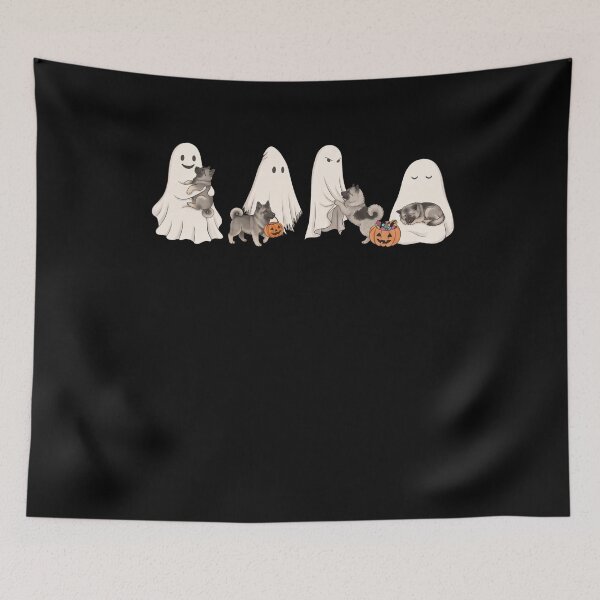 Item preview, Norwegian Elkhound Halloween Boo Pumpkin Dog Lover designed and sold by dian-rody-crest.