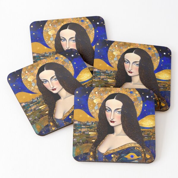 Item preview, Abstract Mona Lisa Portrait designed and sold by TheDarkWardrobe.