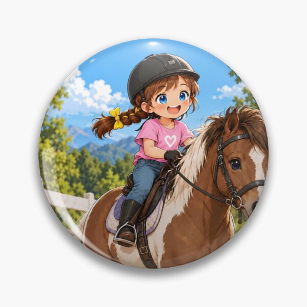 Item preview, Kenzie Horseback Riding Cartoon Character Design designed and sold by Kenzie & Co.