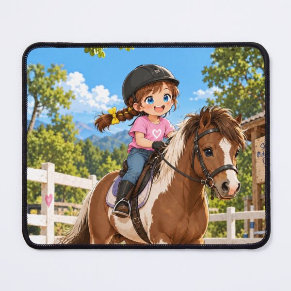 Item preview, Kenzie Horseback Riding Cartoon Character Design designed and sold by Kenzie & Co.
