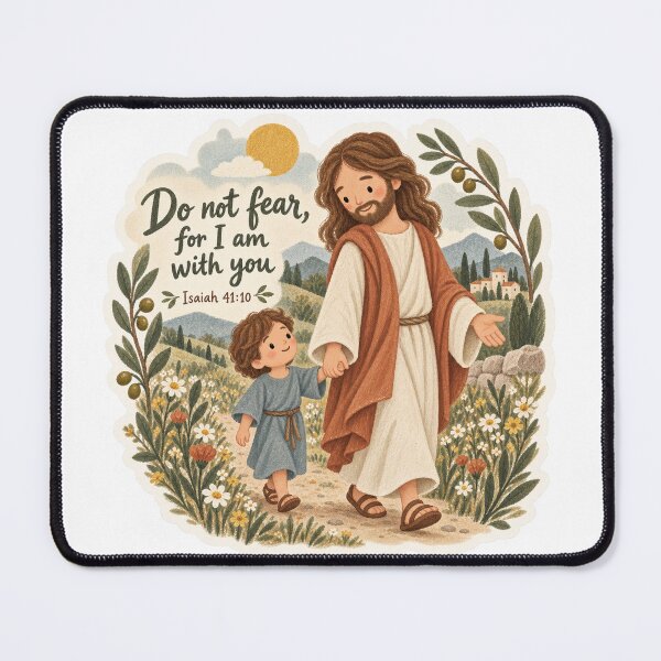 Item preview, Do Not Fear Isaiah 41:10 Watercolor Jesus designed and sold by Vivalavidashop.
