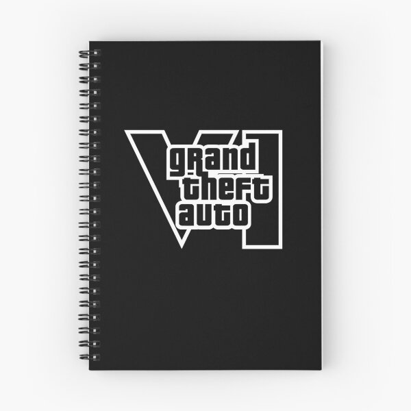 Item preview, GTA 6 Grand Theft Auto 6 Vice City Logo White designed and sold by BubblePopRed.