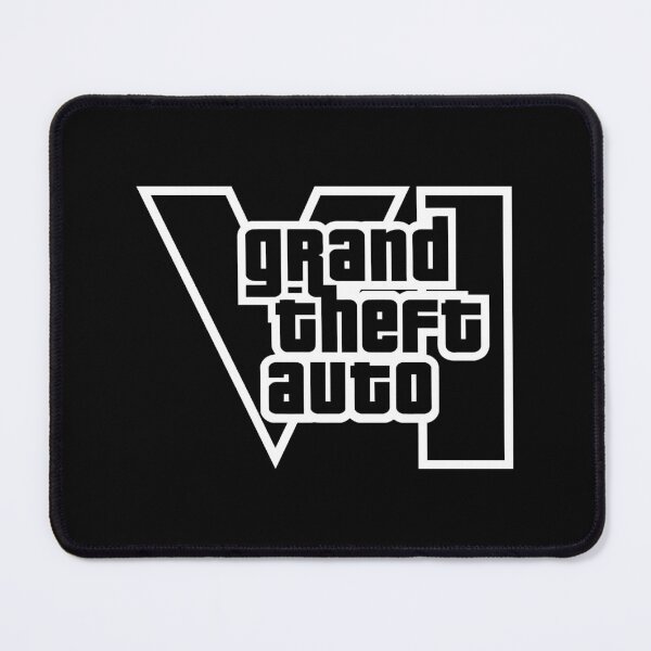 Item preview, GTA 6 Grand Theft Auto 6 Vice City Logo White designed and sold by BubblePopRed.