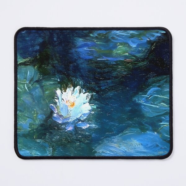 Item preview, Water Lilies by Claude Monet Fan Art Watercolor Painting Vintage Botanical Floral Flowers Nature Digital Illustration designed and sold by Matt_Smith.