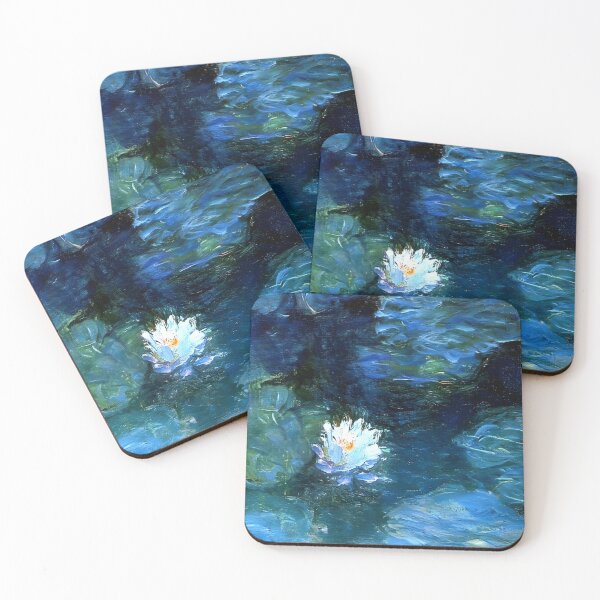 Item preview, Water Lilies by Claude Monet Fan Art Watercolor Painting Vintage Botanical Floral Flowers Nature Digital Illustration designed and sold by Matt_Smith.