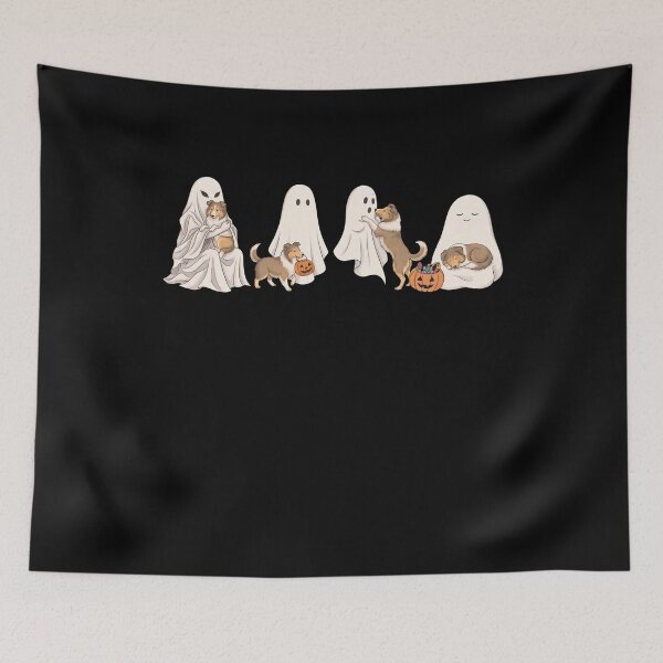 Item preview, Shetland Sheepdog Halloween Boo Pumpkin Dog Lover designed and sold by dian-rody-crest.