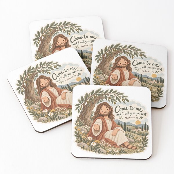 Item preview, Come to Me and Find Rest Watercolor Jesus designed and sold by Vivalavidashop.