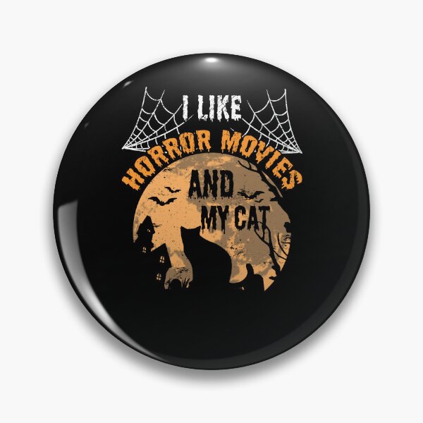 Item preview, I Like Horror Movies and My Cat designed and sold by kashiart.