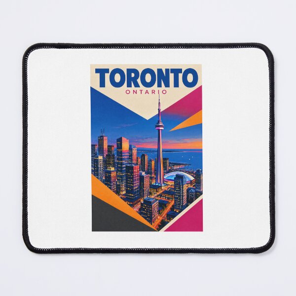 Item preview, Toronto Ontario Vintage Travel Poster – CN Tower & Skyline – Retro Cityscape Art Tee designed and sold by bobscraze.