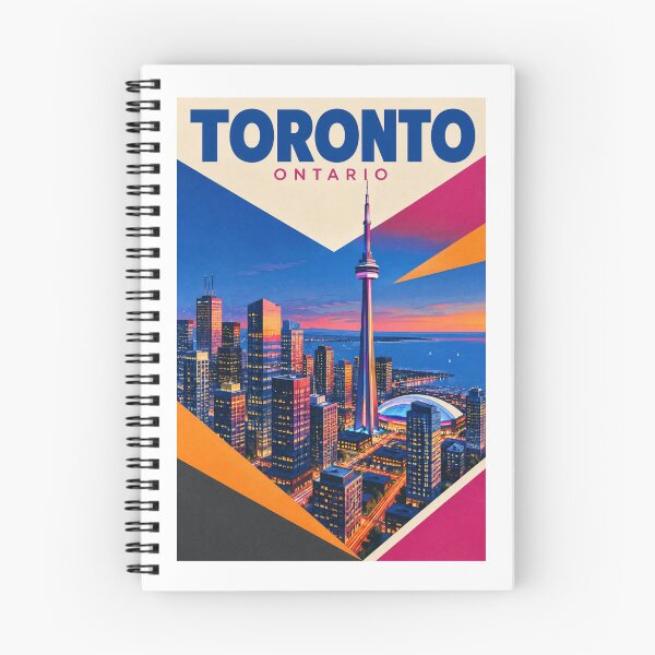 Item preview, Toronto Ontario Vintage Travel Poster – CN Tower & Skyline – Retro Cityscape Art Tee designed and sold by bobscraze.