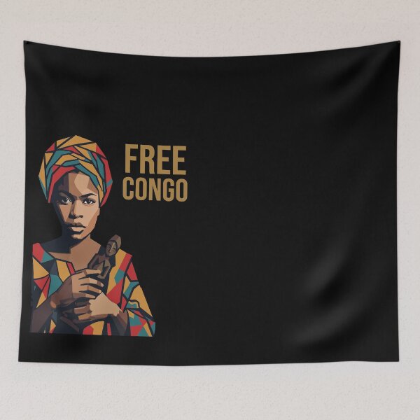 Item preview, Free Congo Crisis Awareness - African Woman Cultural Art designed and sold by Veroverostudio.