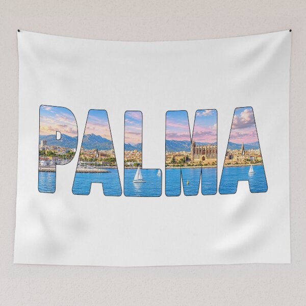 Item preview, PALMA - De Mallorca Spain Souvenir Sticker View from Ship Early Sunset designed and sold by Adam Gormley.