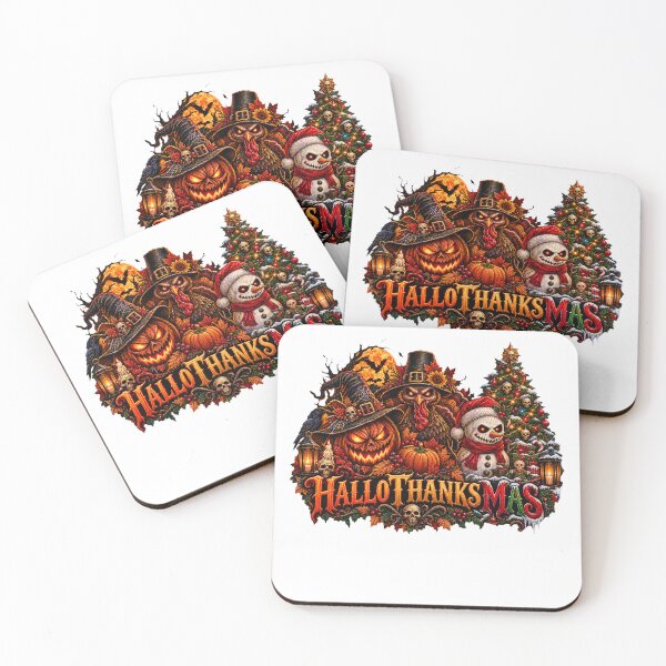 Item preview, Halloween Christmas Thanksgiving Pumpkin Turkey Snowman designed and sold by QuiteOrbit.
